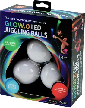 Bild von LED Juggling balls - Wes Peden Signature serie
